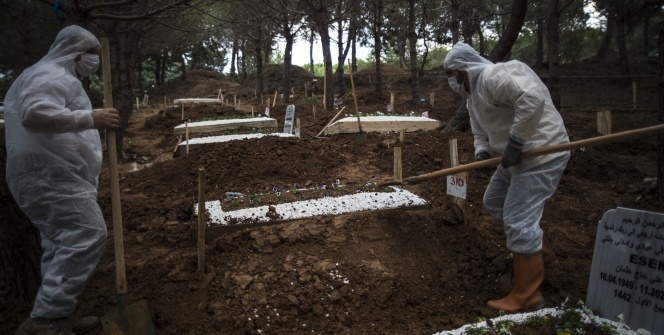 İstanbul’da koronavirüs definleri görüntülendi