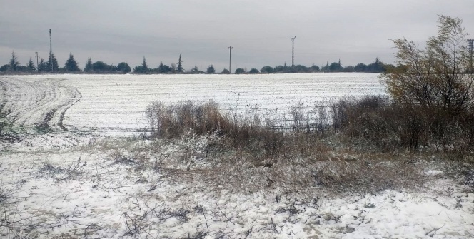 Tekirdağ’ın yüksek kesimleri beyaza büründü