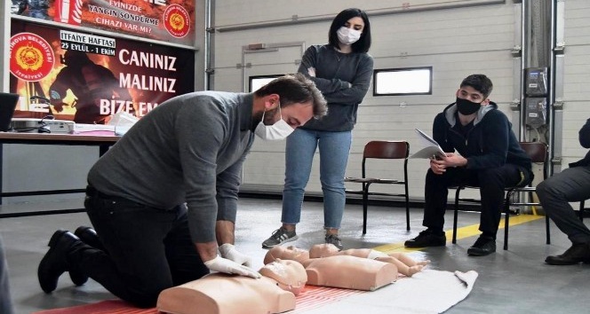 Belediye personeline temel ilkyardım eğitimi