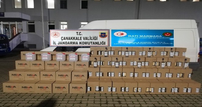 Çan’da sahte içki operasyonu