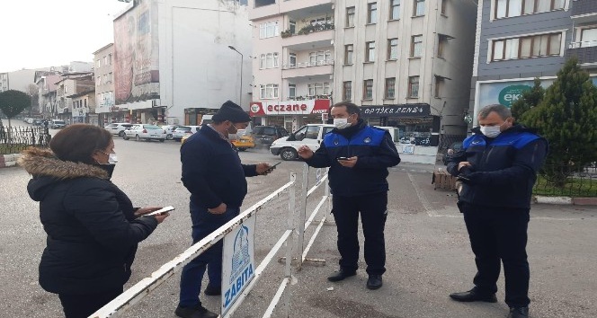 Niksar’da Pazar girişinde HES kodu denetimi