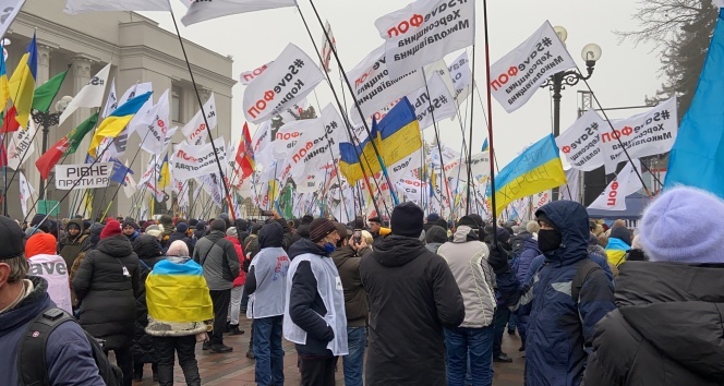 Ukrayna’daki karantina protestoları 4. gününde