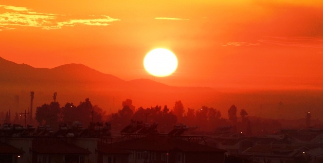 Günbatımı hayran bıraktı