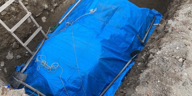 Evin temelinde çıkan tarih merak konusu oldu