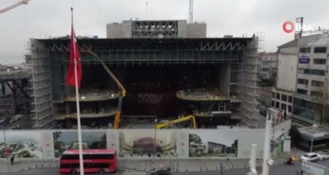 Yeni AKM’nin son hali havadan görüntülendi