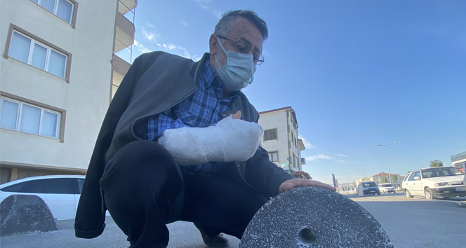 Aynı taşa 6 kez takılıp düşerek ölümden döndü, isyan etti