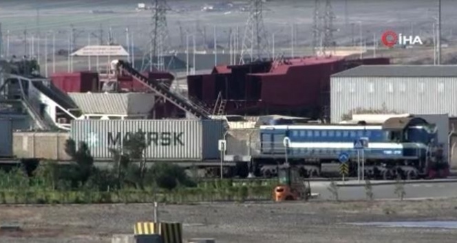 Türkiye&#039;den Çin&#039;e gidecek ihracat treni, Bakü Deniz Limanı’nda