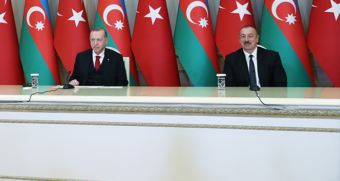 Cumhurbaşkanı Erdoğan&#039;dan Azerbaycan&#039;daki tarihi günde önemli açıklamalar!
