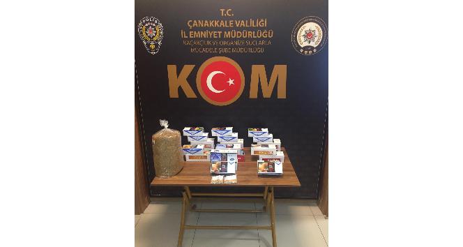 Çanakkale’de kaçak tütün operasyonu