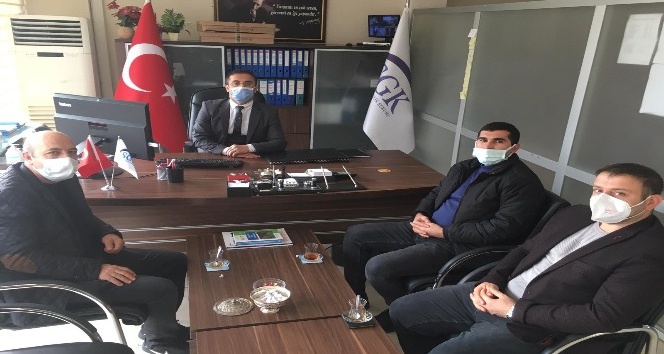 Sağlık-Sen Şırnak Şube Başkan Yardımcısı Yalçın, SGK Müdür Vekili Tatar ile görüştü