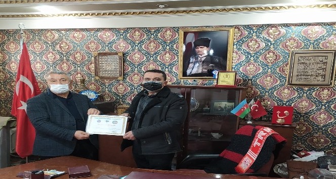 TADDEF’ten Taşkınsu’ya teşekkür belgesi