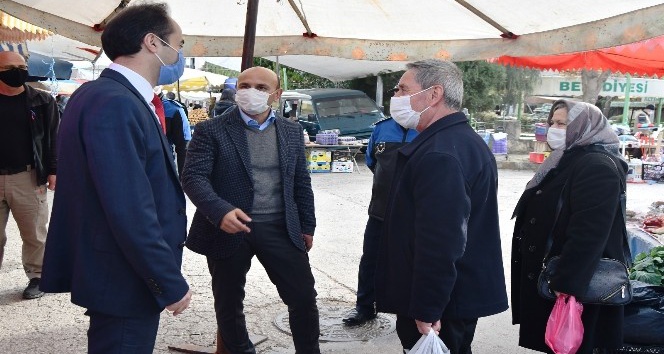 Altınova’da semt pazarında sıkı denetim