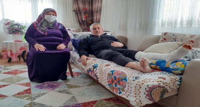 Motosikletlinin çarptığı adam "özür" bekliyor