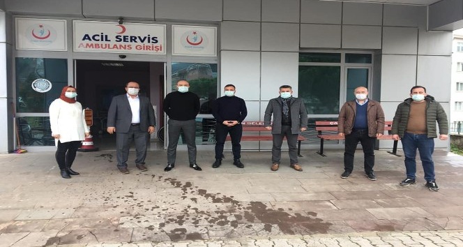 Ak Parti Çan İlçe teşkilatından sağlık çalışanlarına ziyaret