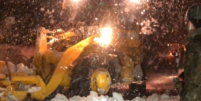 Japonya şiddetli kara teslim oldu