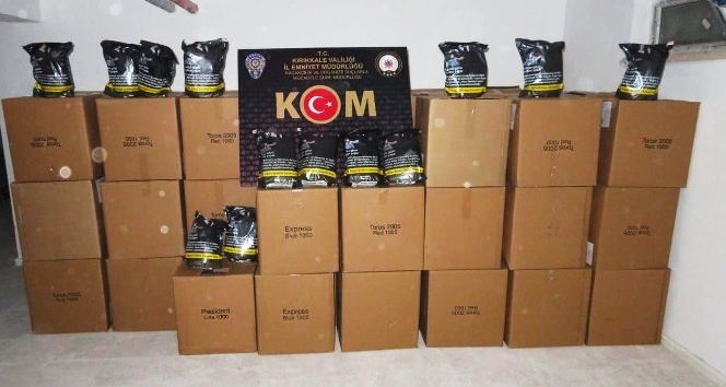 Kırıkkale’de 1 ton 100 kilogram kaçak tütün ele geçirildi
