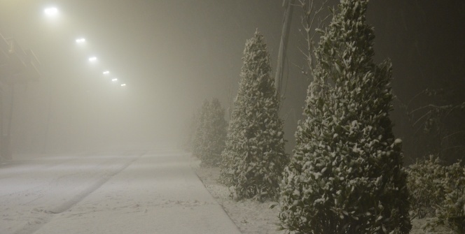 Ordu’ya mevsimin ilk karı düştü, kartpostallık görüntüler oluştu