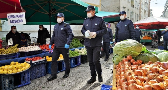 Altınordu’da zabıta ekiplerinden korona virüs denetimi