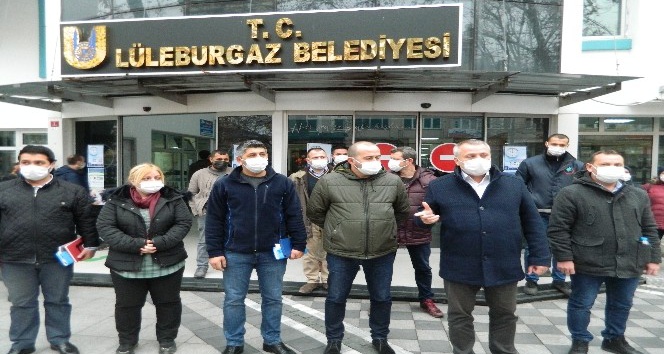 Lüleburgaz Belediyesi işçileri eylem kararı aldı