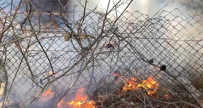 Çanakkale Radar Tepesinde korkutan yangın