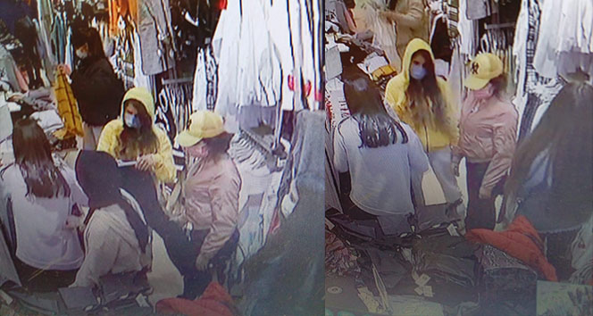 Mağazada alışveriş yapan kadının cep telefonu saniyeler içinde çalındı