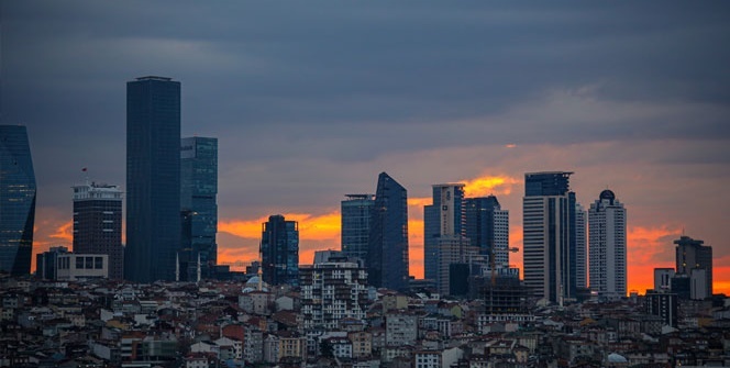 İstanbul'da gün doğumunda mest eden manzara
