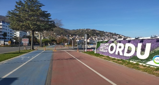 Kısıtlama sonrası Ordu sokaklarında sessizlik