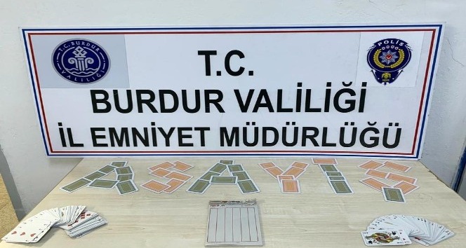 Burdur’da kumar operasyonu