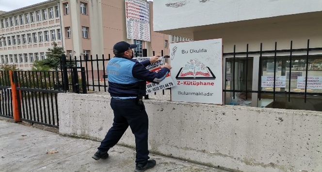 Ordu’da izinsiz afiş ve pankartlara müdahale