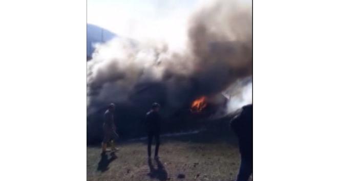 Bingöl’de ahır yangını ,hayvanlar son anda kurtarıldı