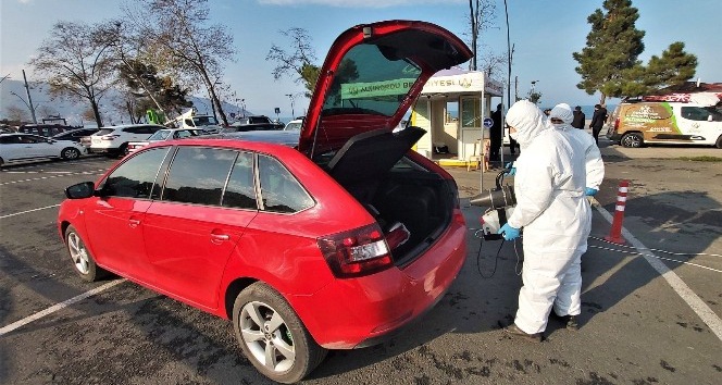 Altınordu’da araçlar ücretsiz dezenfekte ediliyor