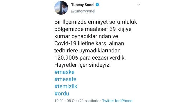 Pandemiyi hiçe sayıp kumar oynayanlara 120 bin 900 lira ceza