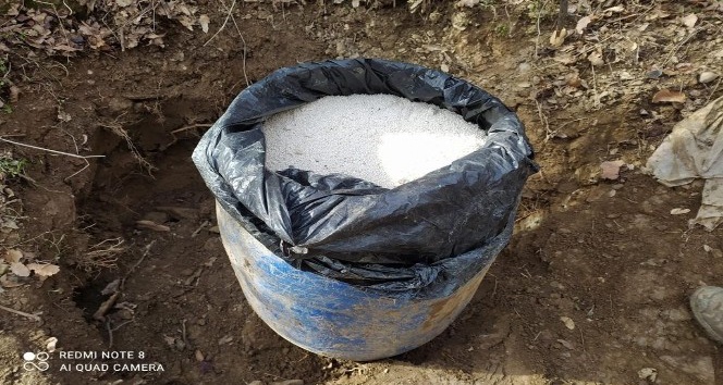 Bitlis’te tuzaklanmaya hazır 100 kilo Amonyum Nitrat ele geçirildi