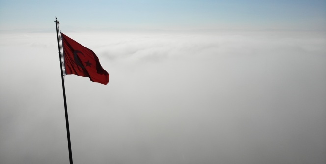 Elazığ sis denizinde kayboldu, eşsiz görüntüler oluştu