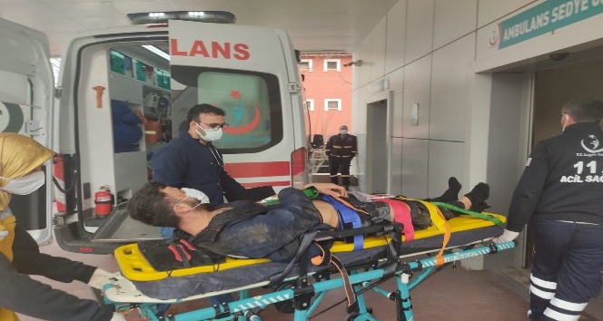 Kamyonetin çarptığı vatandaş yaralandı