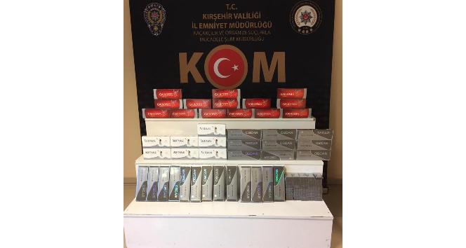 Kırşehir’de KOM ekipleri, 859 paket kaçak sigara ele geçirdi