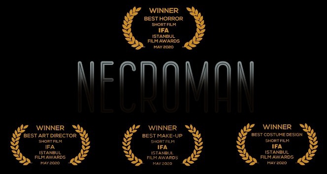 ‘Necroman’ kısa filmiyle 14 ödülün sahibi oldu