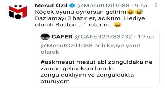 Mesut Özil’den memleketi Zonguldak ile ilgili cevaplar