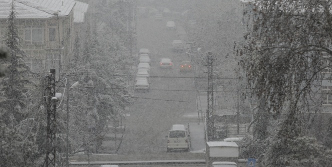 Ankara’dan kar manzaraları