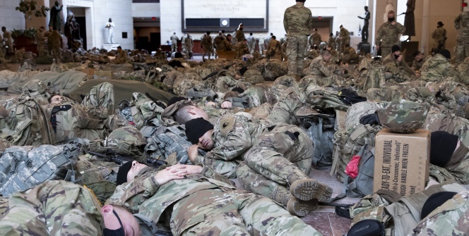 Washington DC’de Biden’ın yemin törenine sayılı günler kala çalışmalar devam ediyor