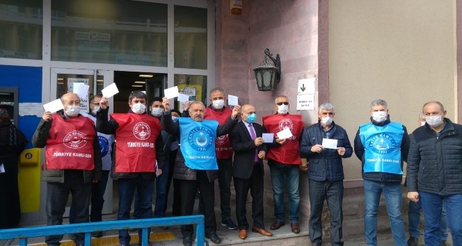 Kamu-Sen Kırşehir temsilciliği, ek zam talepli mektup eylemi yaptı