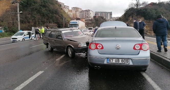 Zonguldak’ta trafiği felç eden kaza