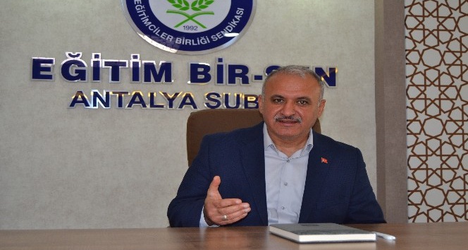 Eğitim Bir-Sen Antalya Şube Başkanı Miran: ‘400 lira seyyanen zam istiyoruz’