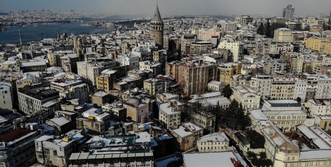 İstanbul’dan kar manzaraları