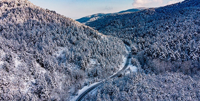 Kar yağışı dindi, güzellikleri kaldı
