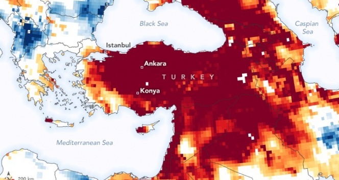 NASA&#039;dan Türkiye&#039;ye kuraklık uyarısı