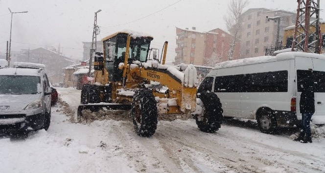 Hakkari Belediyesinden karla mücadele çalışması