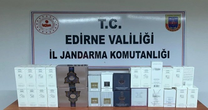 Edirne’de 5 bin 800 TL’lik kaçak parfüm ele geçirildi