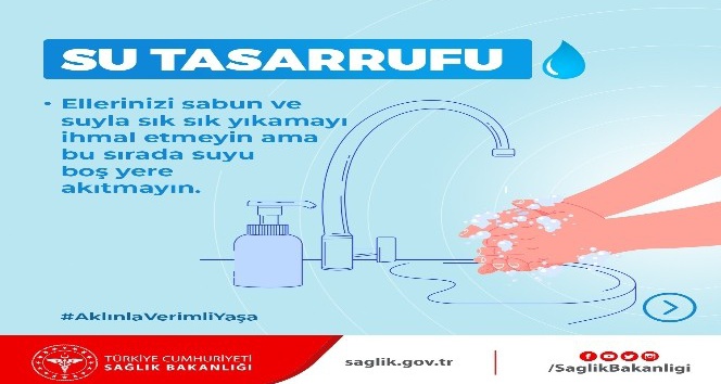 Sağlık Bakanlığından su tasarrufu uyarısı