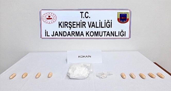 Kırşehir’de jandarma 208 gram kokain ele geçirdi
